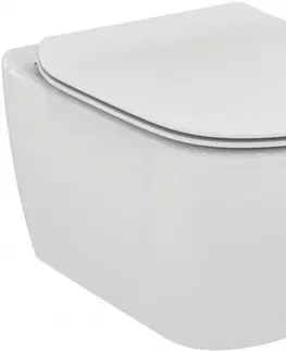 Záchody DEANTE Podstavný rám, pre závesné WC misy bez tlačidla + WC Ideal Standard Tesi se sedlem RIMLESS CST_WC01 X TE2