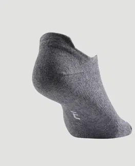 bedminton Športové ponožky RS 160 nízke 3 páry sivé