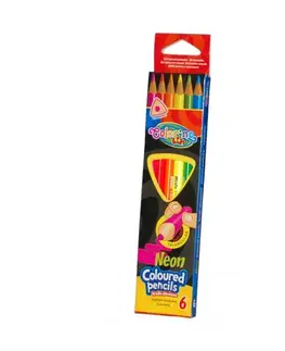 Hračky PATIO - Colorino pastelky Neon Trio 6 farieb