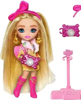 Hračky bábiky MATTEL -  Mattel Barbie Extra minis blondínka v safari oblečku