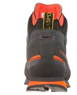 Pánske tenisky Pánske trailové topánky La Sportiva Boulder X Mid Carbon/Flame - 41