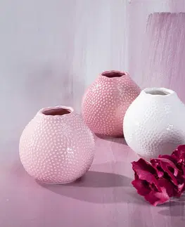 Vázy, misy Váza Tessa Light Pink 13cm