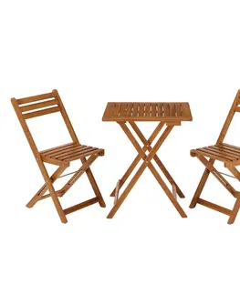 Záhradné zostavy Juskys Balkónový set nábytku Bala so stolom a 2 stoličkami
