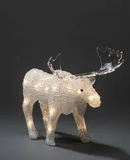 Vonkajšie dekoratívne svietidlá Konstsmide Christmas LED svetelná figúrka losa na vonkajšie použitie Batérie