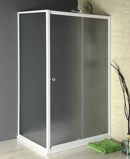 Sprchové dvere AQUALINE - AMADEO obdĺžniková sprchová zástena 1200x900 L/P varianta, sklo Brick BTS120BTP90