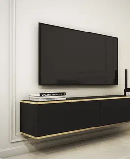TV stolíky ORLANDO štýlová TV skrinka 135, čierna