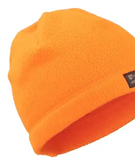 čiapky Detská fleecová čiapka 100 oranžová