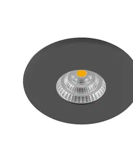 Vysokonapäťové zapustené svietidlá 230 V EVN EVN Magneto LED svietidlo IP44 antracitová