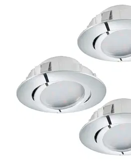 LED osvetlenie Eglo Eglo 95858- SADA 3x LED podhľadové svietidlo PINEDA 1xLED/6W/230V 