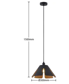 Závesné svietidlá Lucande Lucande Jemmily závesná lampa, 1-plameňová, 30 cm