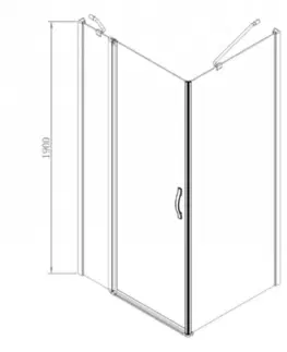 Sprchovacie kúty GELCO - ONE bočná stena 800 mm, číre sklo GO3580