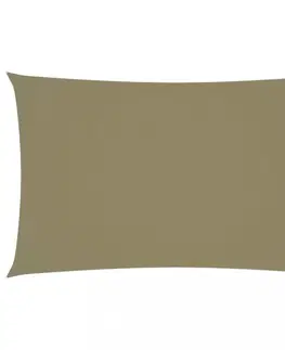 Stínící textilie Tieniaca plachta obdĺžniková 3 x 6 m oxfordská látka Dekorhome Béžová