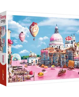 Hračky puzzle TREFL - Puzzle 1000 Crazy City - Sladkosti v Benátkach