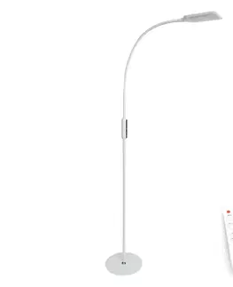 Lampy  LED Stmievateľná stojacia lampa LED/9W/24V biela + diaľkové ovládanie 