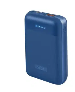 Powerbanky SBS Powerbank 10000 mAh, USB/USB-C PD 20 W, modrá TEBB10000PD20RUB