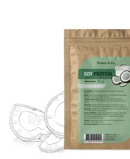Športová výživa Protein & Co. Sójový proteín - 1 porcia 30 g Zvoľ príchuť: Chocolate brownie