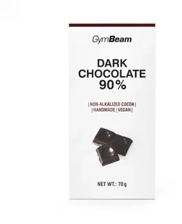 Čokolády GymBeam Horká čokoláda 90% 70 g