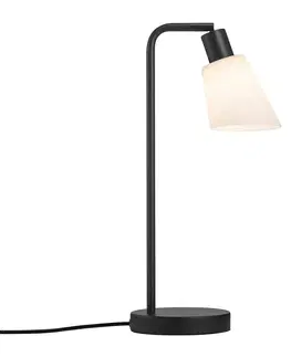 Lampy na nočný stolík Nordlux Stolná lampa Molli, sklenené tienidlo a vypínač