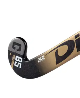 hokej Hokejka pre skúsených dospelých hráčov mid bow 85% karbón Compotec C85 čierno-zlatá