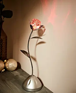 Drobné dekorácie a doplnky LED nočné svetlo s hrou farieb "Ruža"