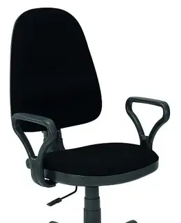Kancelárske stoličky HALMAR Bravo kancelárska stolička s podrúčkami čierna (C11)
