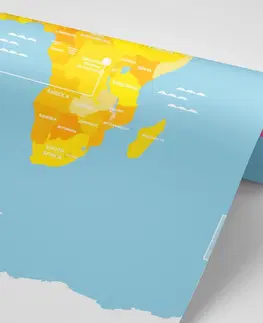 Samolepiace tapety Samolepiaca tapeta výnimočná mapa sveta