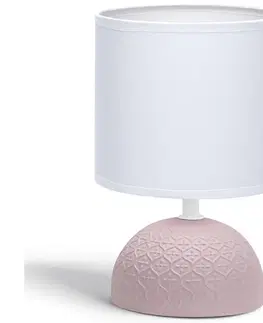 Lampy  B.V.  - Stolná lampa 1xE14/40W/230V ružová/biela 