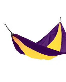 Hamaky Hojdacia sieť KING CAMP Parachute - purpurovo-žltá