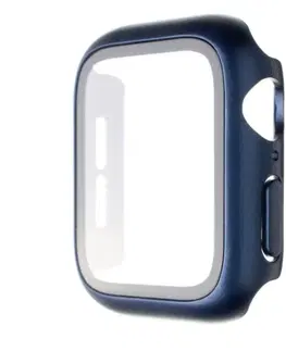 Príslušenstvo k wearables FIXED Pure Plus ochranné puzdro s temperovaným sklom pre Apple Watch 40 mm, modrá