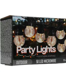 Záhradné lampy Vonkajšia party LED reťaz Bulbs, 10 žiaroviek