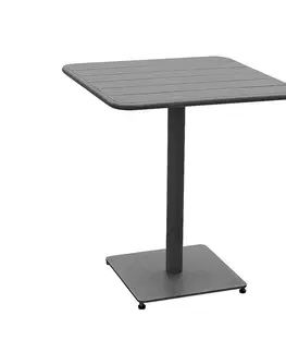 Stolčeky Hliníkový stolík RUBBY 65x65 cm (antracit)
