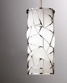 Závesné svietidlá Siru Biela závesná lampa Orione v umeleckom dizajne