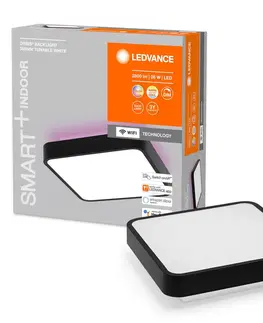SmartHome stropné svietidlá LEDVANCE SMART+ LEDVANCE SMART+WiFi Orbis Backlight čierna 35x35cm