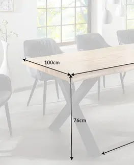 Jedálenské stoly Jedálenský stôl HYMEN Dekorhome 200x100x76 cm