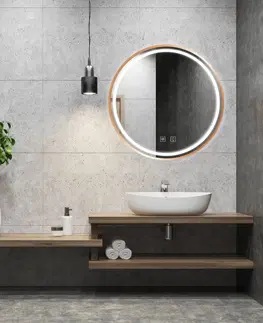 Kúpeľňa REA - Zrkadlo LED 60cm MMJ BRUSH ROSE GOLD HOM-05506