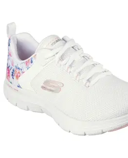 dámske tenisky Dámska obuv Flex Appeal 4.0 na športovú chôdzu biela