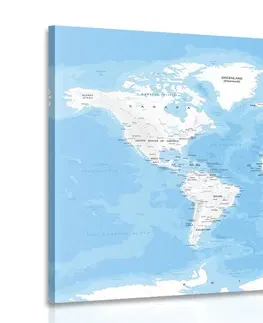 Obrazy mapy Obraz štýlová mapa sveta