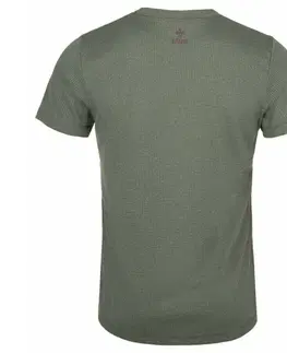Pánská trička Pánske outdoorové oblečenie triko Kilpi GIACINTO-M khaki M