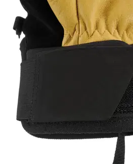 rukavice Lyžiarske rukavice na freeride 550 medovo-čierne