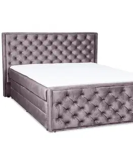 Dvojlôžkové postele Kontinentálna posteľ Suzy 160x200 s topperom Monolith 62