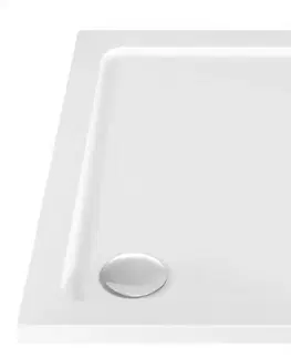 Sprchovacie kúty REA/S - Sprchovací kút SPACE IN 90x90 - čierny So sprchovou bielou vaničkou Savoy KPL-K0881