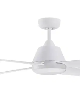 Stropné ventilátory so svetlom Beacon Lighting Stropný ventilátor Aria s LED svetlom, biely