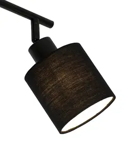 Bodove svetla Moderné stropné svietidlo čierne 3-svetelné - Hetta