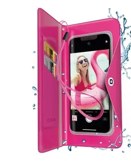 Puzdrá na mobilné telefóny Univerzálne puzdro SBS Splash-resistant pre smartfóny do 6,8'', ružová TEWATERWALP