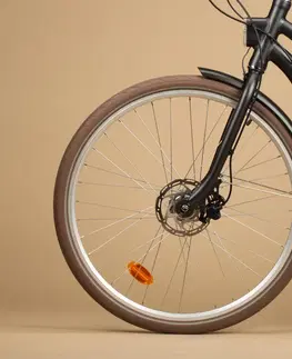 bicykle Predné koleso s dynamom a dvojstenným ráfikom 28" 6 otvorov strieborné