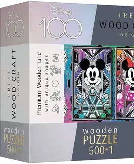Hračky puzzle TREFL - Puzzle Mickey a Minnie Mouse - špeciálna edícia