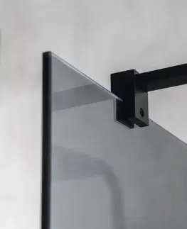 Sprchové dvere GELCO - VARIO BLACK jednodielna sprchová zástena do priestoru, číre sklo, 1400  GX1214GX2214
