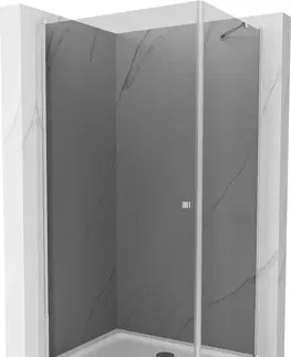 Vane MEXEN/S - Pretória sprchovací kút 100x110, grafit, chróm + sprchová vanička vrátane sifónu 852-100-110-01-40-4010