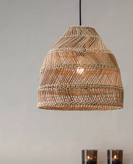 Vonkajšie závesné svietidlá PR Home PR Home Maja závesná lampa vonkajšia ratan Ø 36 cm