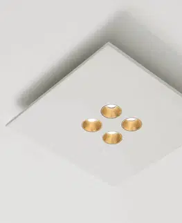 Stropné svietidlá ICONE ICONE Confort - LED stropné svietidlo, bielo-zlaté